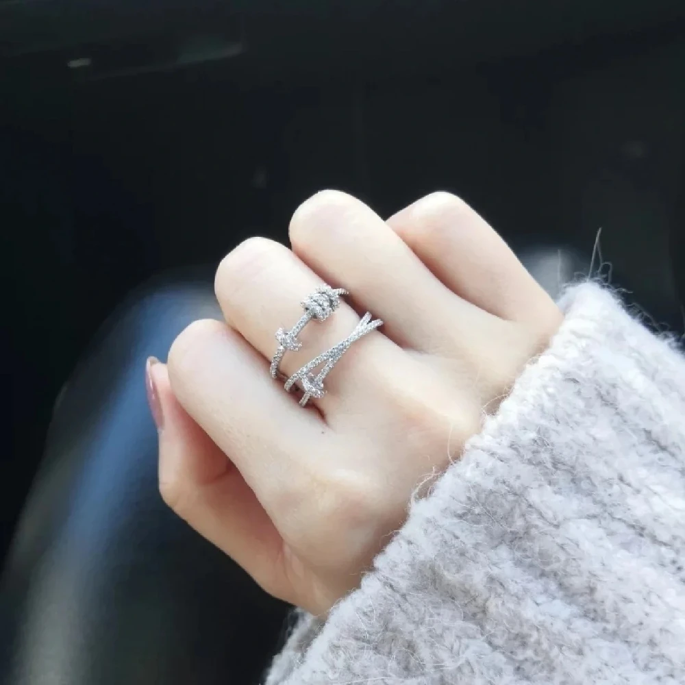 

Модные ювелирные изделия в европейском стиле, многослойное женское кольцо в европейском стиле, круг, модный сладкий подарок на годовщину