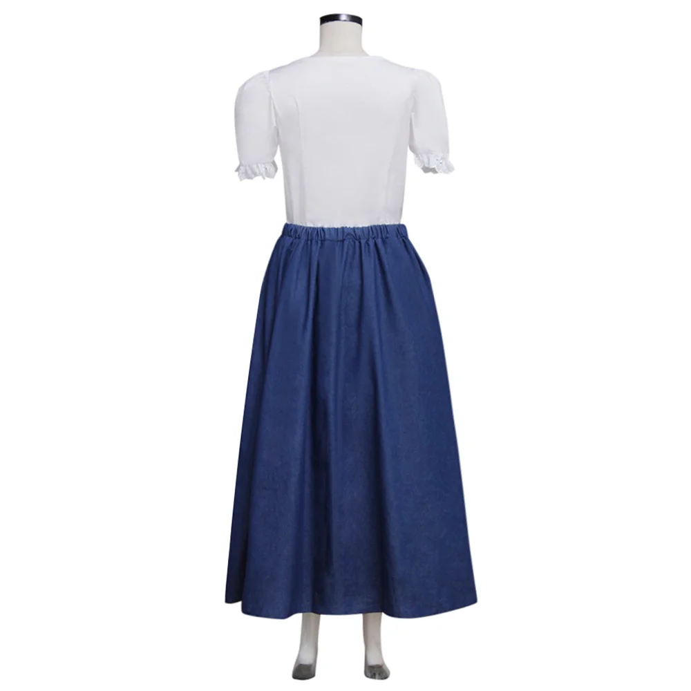 

Once Upon a Time Cosplay Belle Costume Women's Dress Halloween Carnival Outfits