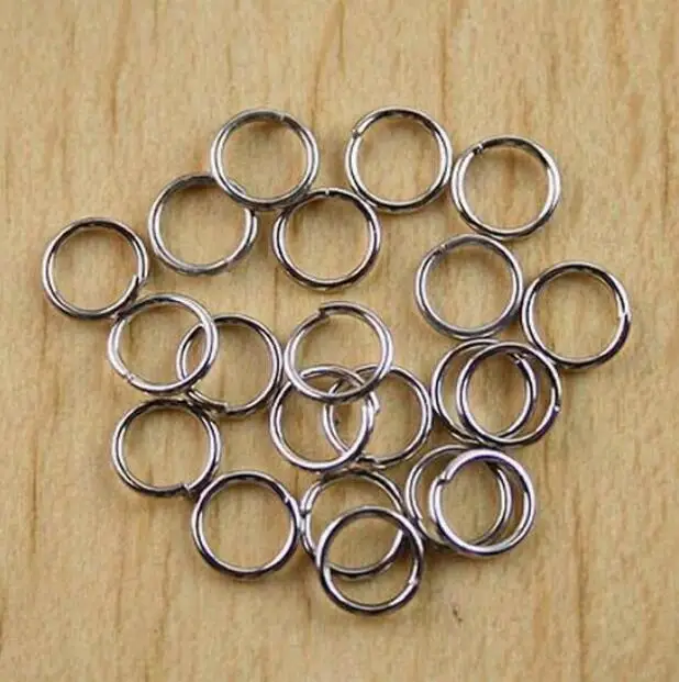 

200Pcs 6mm Dull Silver Tone Jump Rings H0426 Beads for Jewelry Making