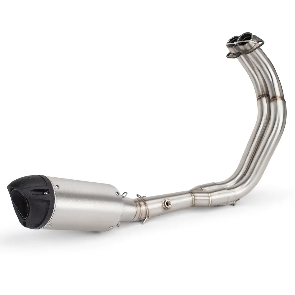 

For Yamaha MT07 FZ07 XSR700 2014-2024 Motorcycle Exhaust Escape System Slip on Front Middle Link Pipe and 51mm Muffler