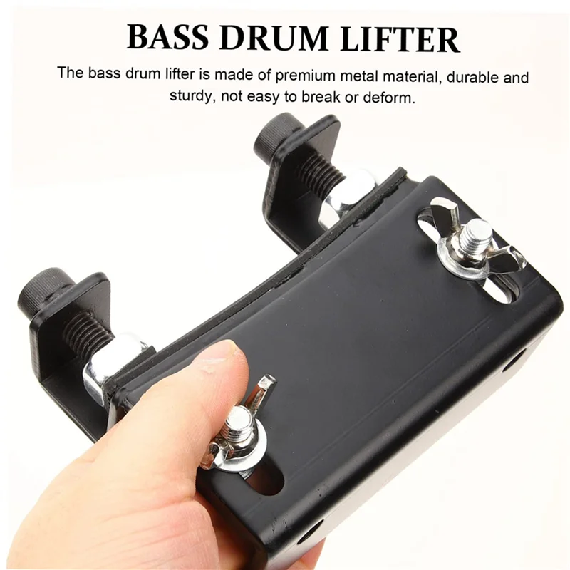 

A51Q-2X Усилитель барабана Электронная барабанная площадка Электрический барабан Электрический подъемник Подставка для педали барабана Подъемник платформы бас-барабана (черный)