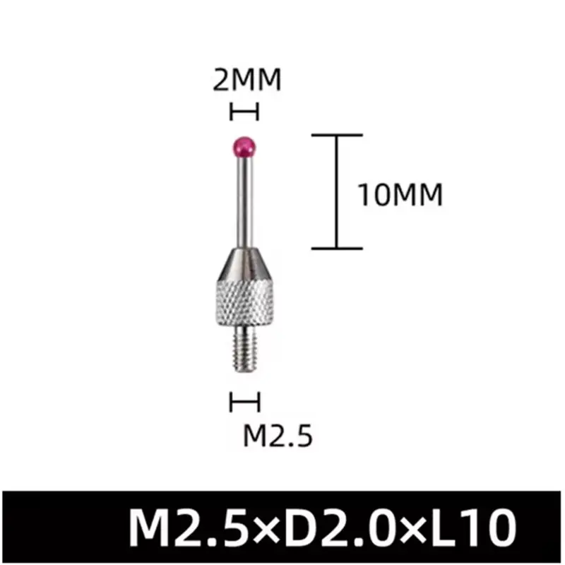【بيع جديد】2X M2.5 أطراف قياس مسبار CNC 2 مم قلم كروي من البورسلين عمود قياس الارتفاع باستخدام الحاسب الآلي مسبار قياس آلات CMM B #4