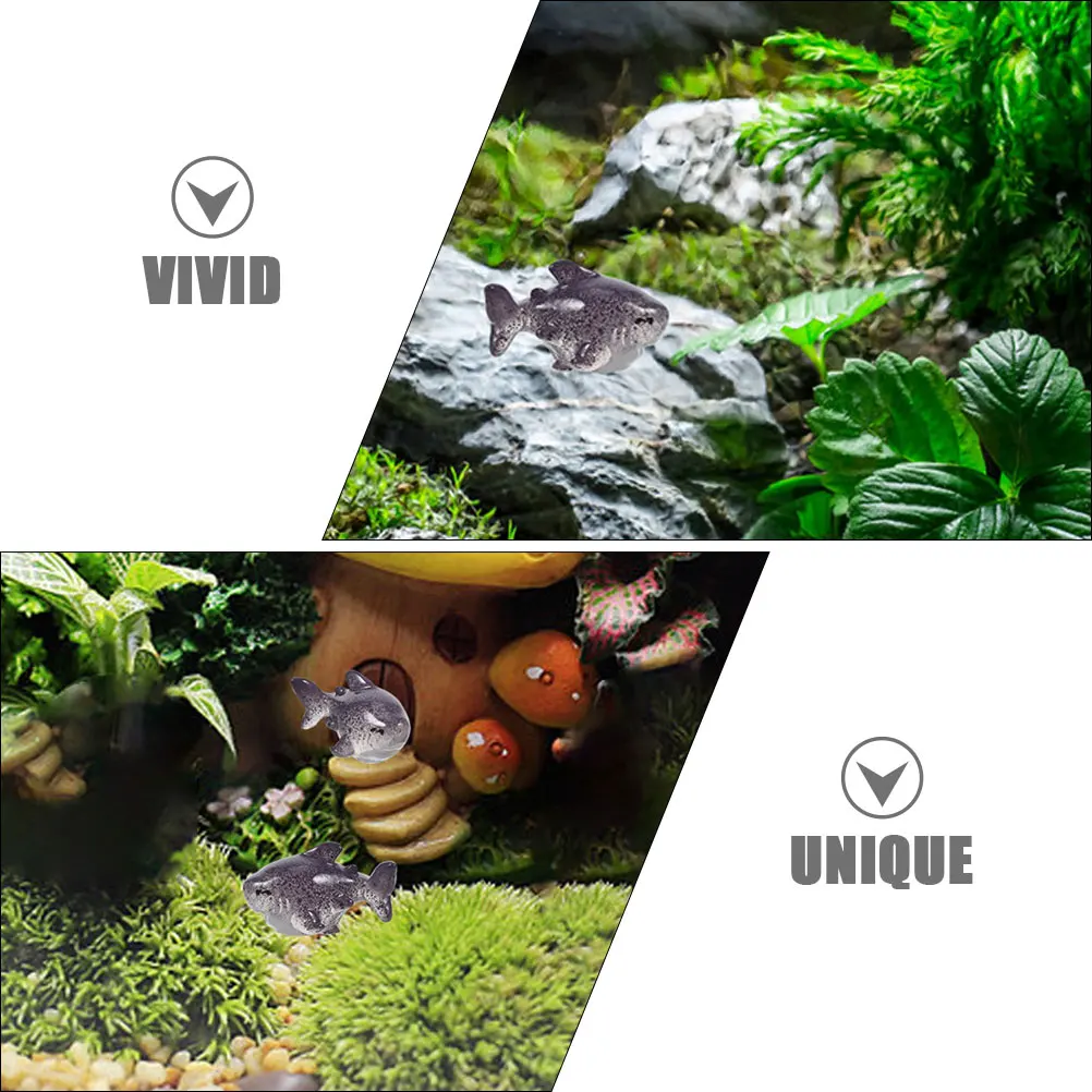 

20 Pcs Miniature Shark Statue Decoration Small Ocean Animal Figures Sculpture Resin Figurine Figurines