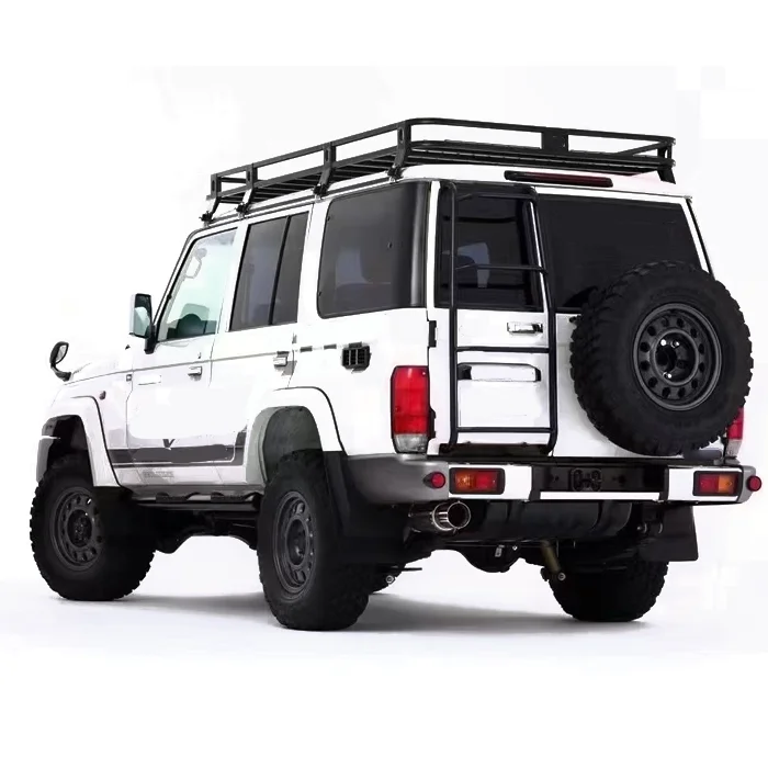 

Car Tailgate Side Rear Ladder for Land Cruiser LC71 76 78 Ladder 4x4 Steel Ladder Hot Sell Off-road Exterior Parts Wholesale