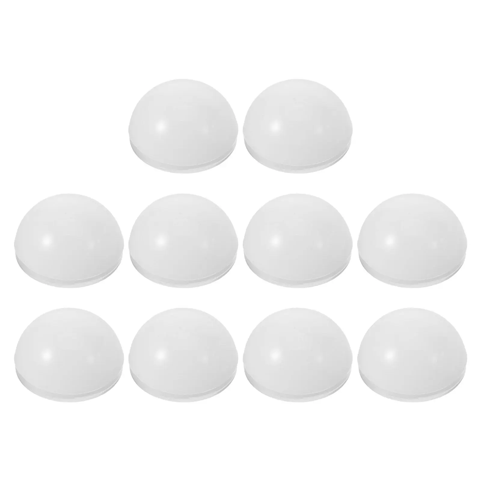 

10Pcs LED Bulb Lamp Shades Clear Transparent Half Sphere Vanity Light Covers Replacement for Makeup Mirror Fixtures Bathroom