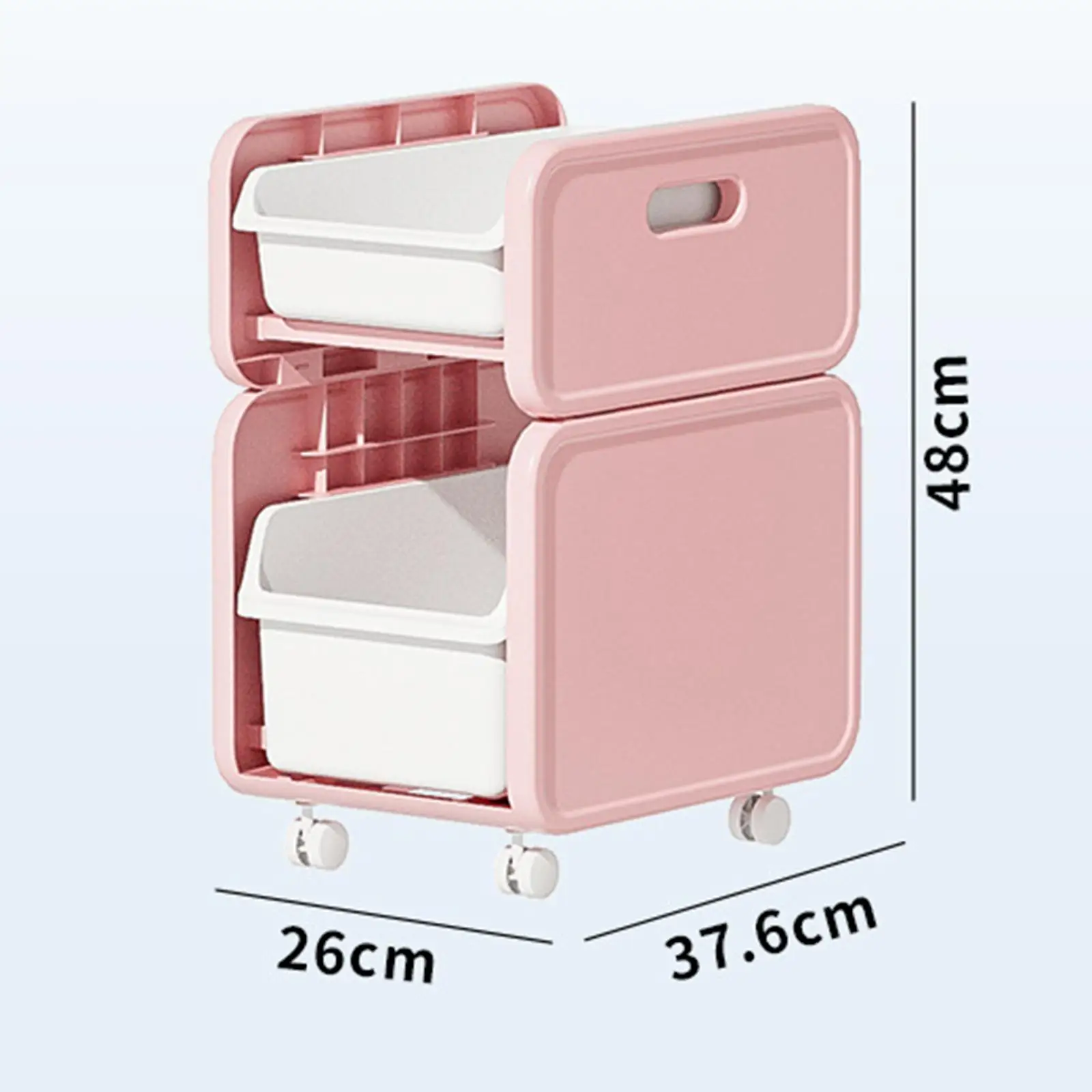 Under Desk Storage Box Handbag Books Container for Pantry Kids Room Office