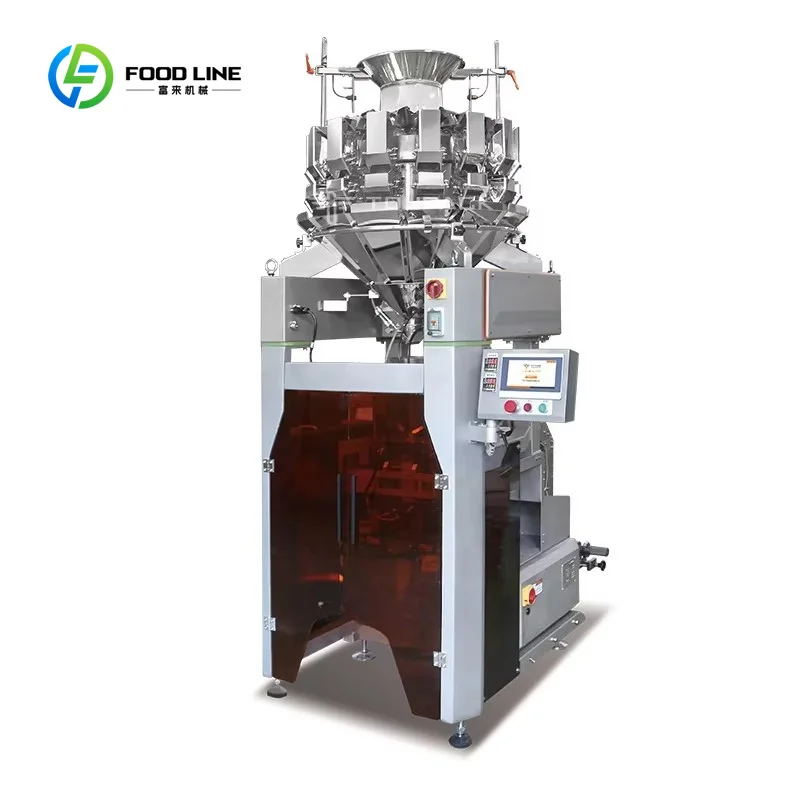 Customized Multi Heads for Weigh High Speed Vertical Fully Auto Multihead Weigher High-Accuracy Food Pouch Bags Machine