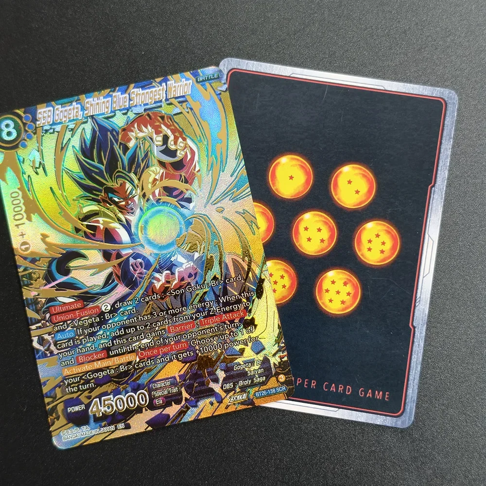 dragon ball super card game masters ultimate advent Proxy English BT26 SSB Gogeta Shining Strongest Warrior Son Goku Collection Toy Dragon Ball Super Trading Card