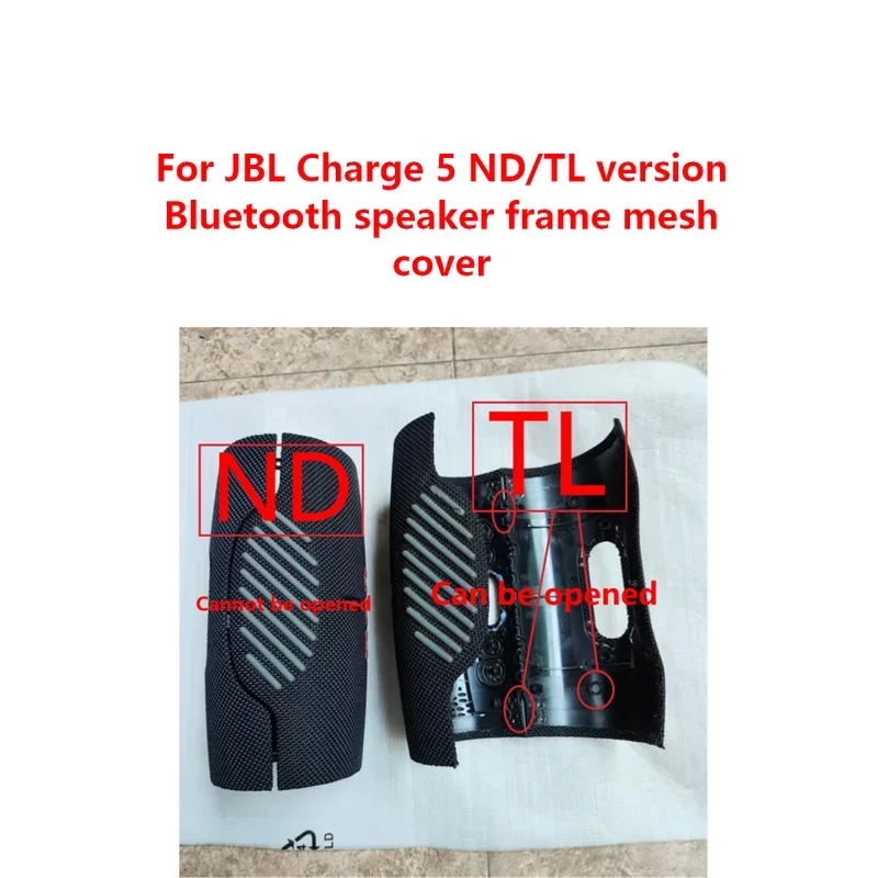 

Original replacement For JBL Charge 5 ND/TL version Bluetooth speaker frame mesh cover Charge 5 ND/TL Repair Parts