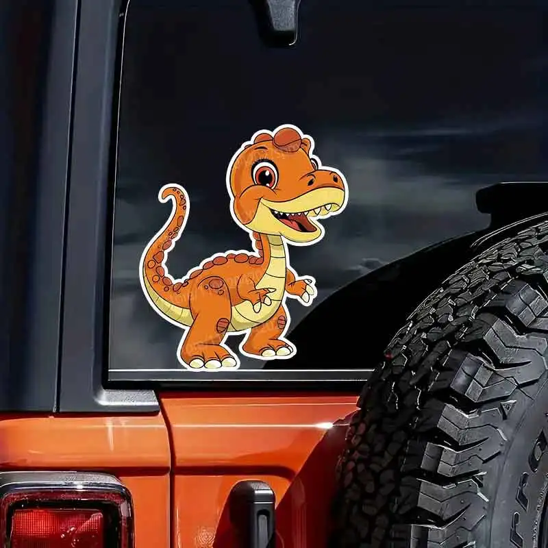 

Cute Cartoon Dinosaur Car Motorcycle Electric Vehicle Decoration Stickers Waterproof Fridge Laptop Decals HE65