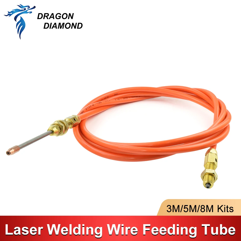3M/5M/8M Laser Welding Wire Feeding Tube Welding Nozzles Automatic Welder Torch Holders Argon Arc Welding Wire Feeding Tools