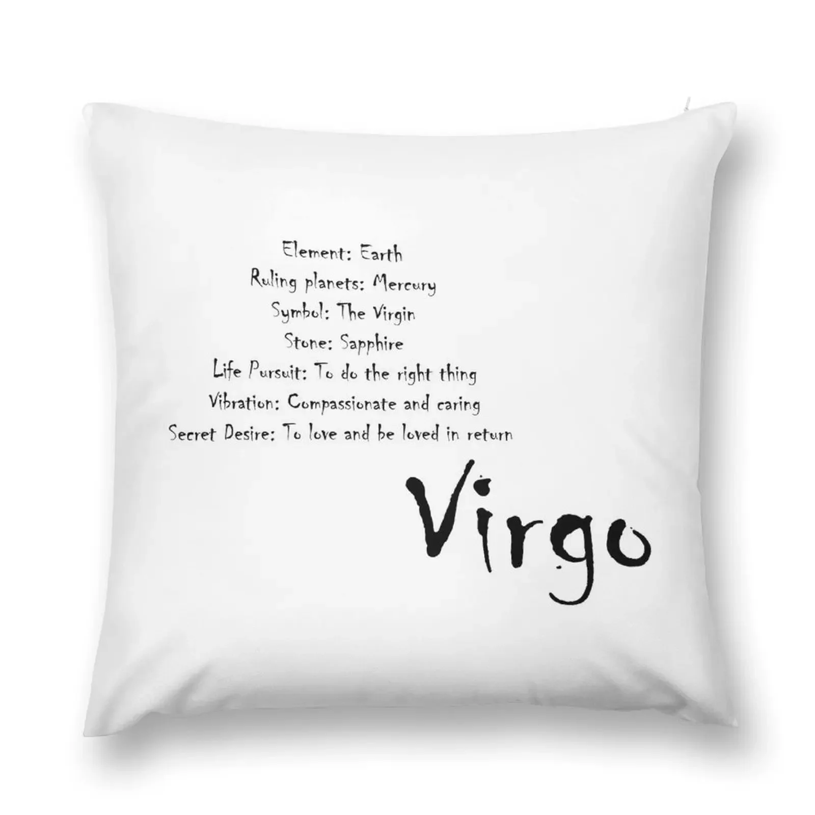 Virgo Traits Throw Pillow christmas decorations 2025 Sofas Covers christmas pillowcases pillow