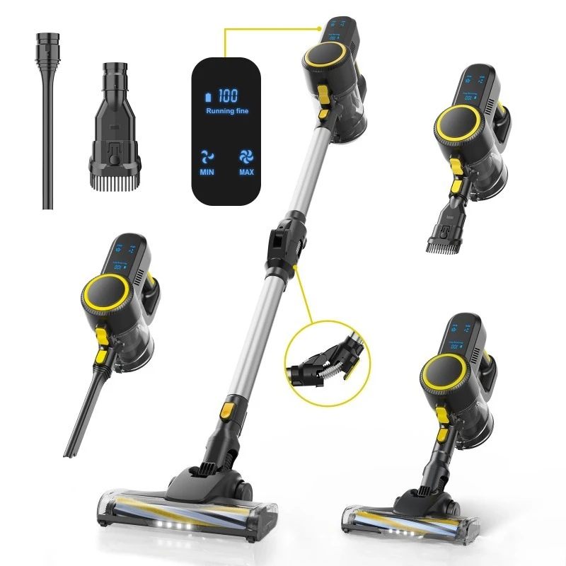 

Household wireless vacuum cleaner 150W brushless motor with screen display handheld large suction vacuum portable