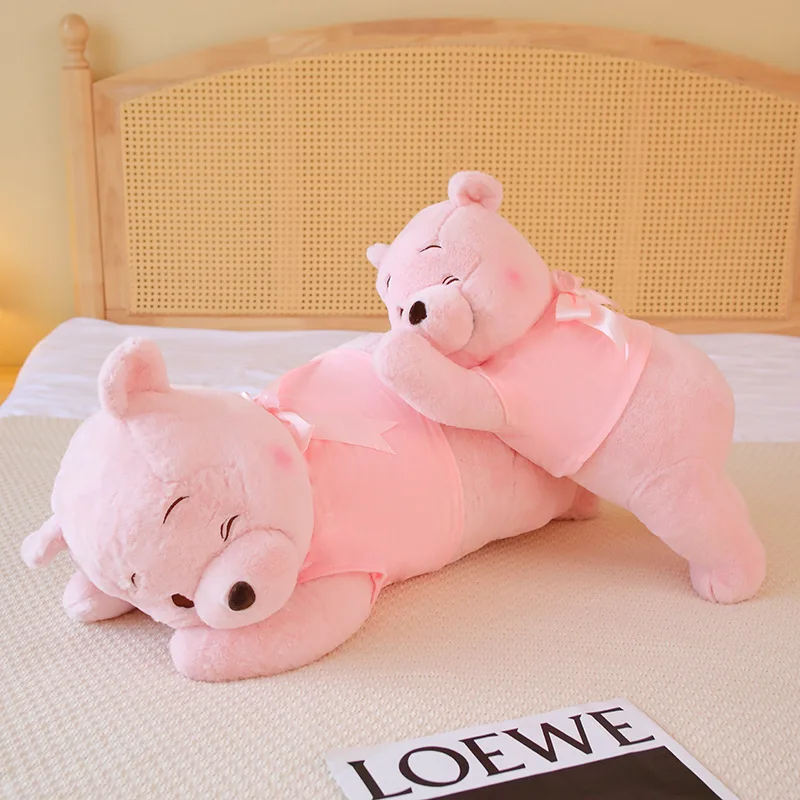 Hot Disney Kawaii Plush Animal Toys New Winnie Bear Pink Pillow Cute Little Bear Doll Children's Birthday Gift Home Decoration