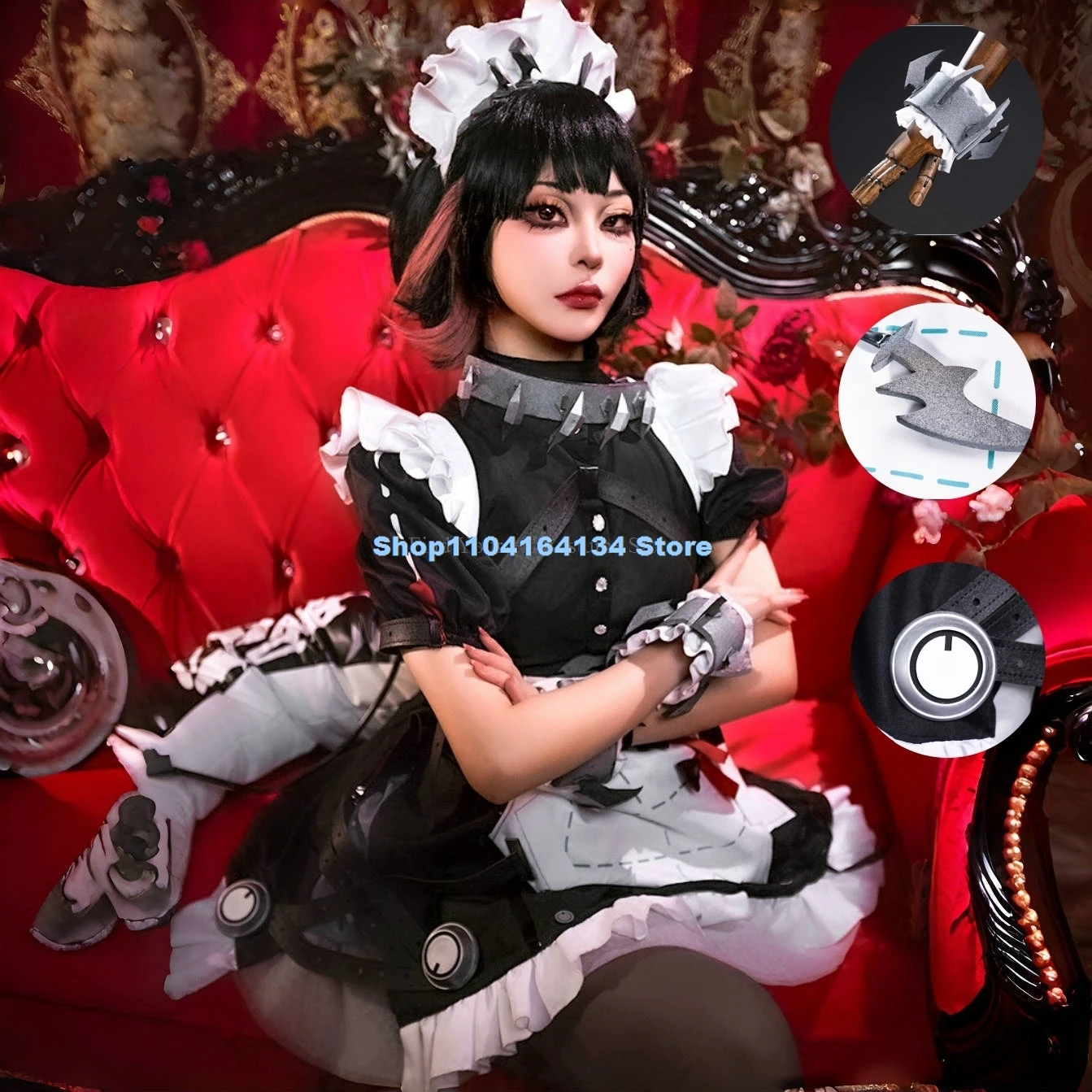 

Zenless Zone Zero Ellen Joe Cosplay Costume Full Set Props ZZZ Ellen Joe Cosplay Costume Dress Tail Wig Full Set Ellen Joe Shoes