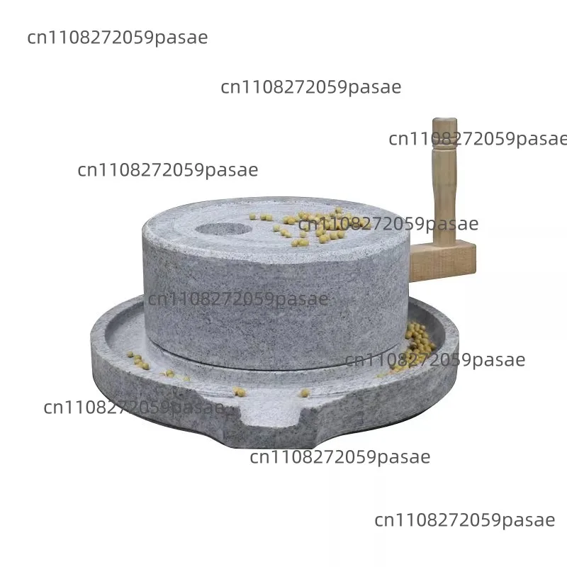 Small stone mill household hemp stone handmade retro household grinding disc stone mill  soy milk tofu machine