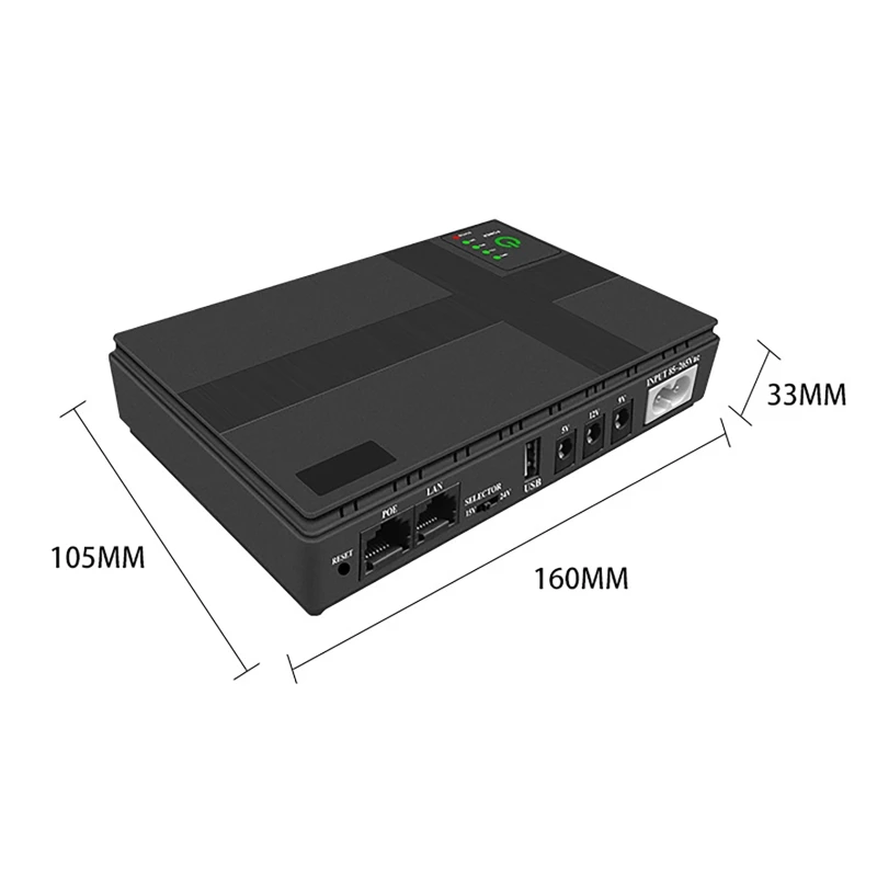 Imagem -05 - Optical Cat Surveillance Câmera Backup Carregamento Ininterrupto de Alimentação dc Ups Supply 10400mah Dc18 36w 5v 9v 12v Router