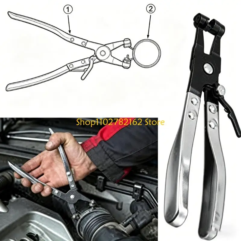 547B Hose Clamp Pliers，Hose Clamp Tool For Removing And Installing Pipe Clamps Automotive Repair Tool