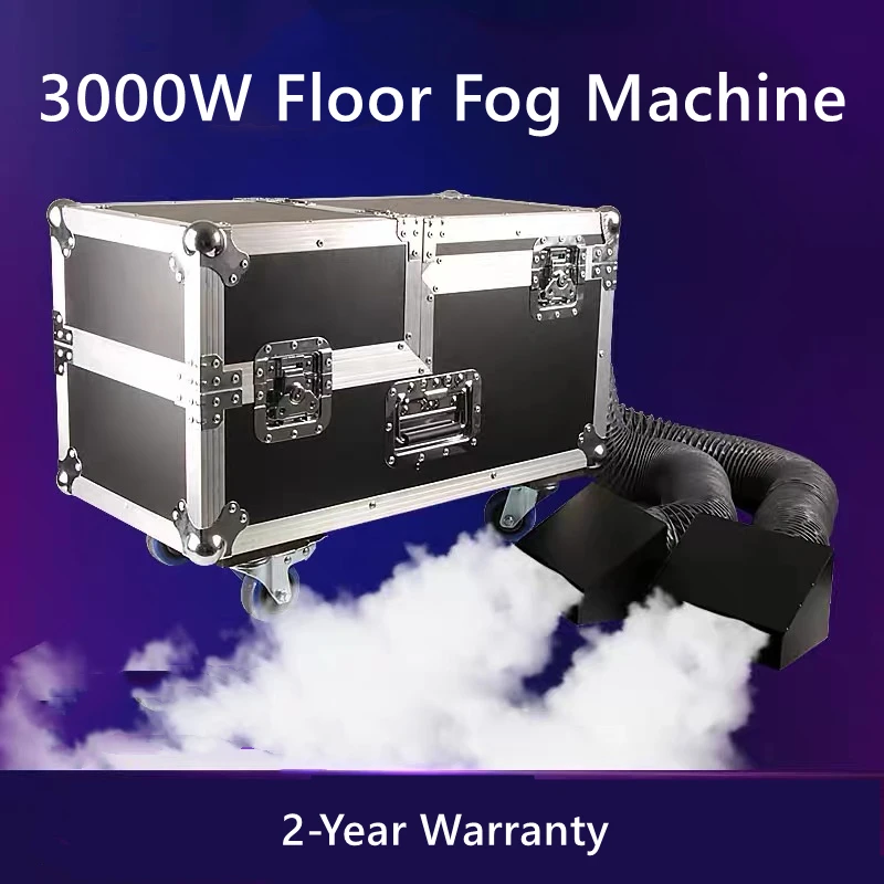 3000w Water Fog Machine Low Lying Smoke Floor Fog Machine For Stage Wedding