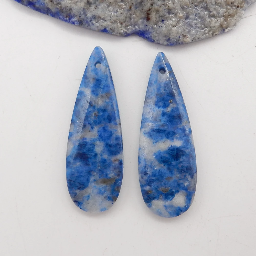 Natural Lapis Lazuli Water Drop Earrings Beads For Womens,Gift DIY Semiprecious Stone Jewelry Accessories Genuine stone