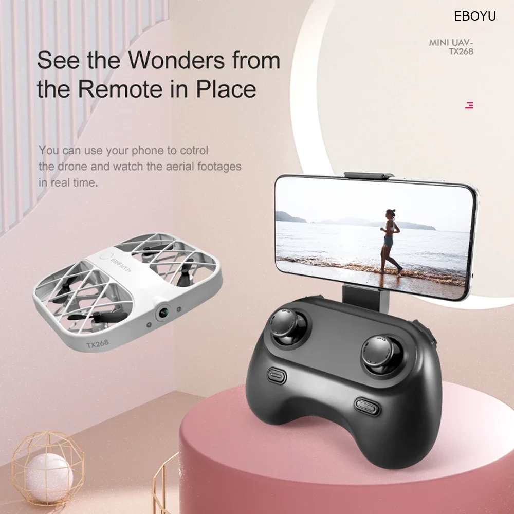 Mini Drone Dron 4K Quadcopter Met Camera Realtime Transmissie Mini Pocket Ufo Kleine Afstandsbediening Vliegtuig Speelgoed