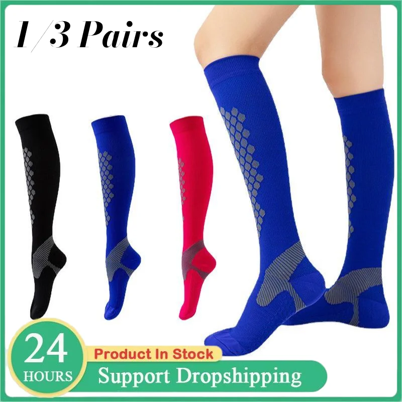 

Женские компрессионные носки из нейлона с принтом «Череп» для Хэллоуина, спортивные, от варикоза, от усталости мышц, для медсестер, унисекс, дропшиппинг