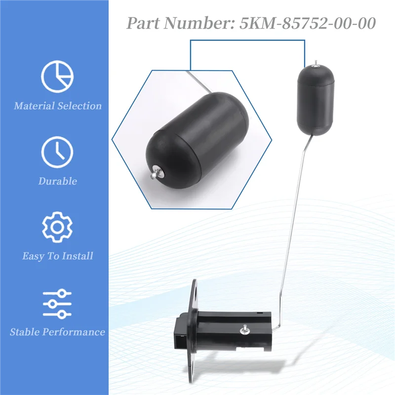 Unidade de envio de medidor de combustível elegante 5km-85752-00-00 para grizzly 660 yfm660f 2002-2008 acessórios atv