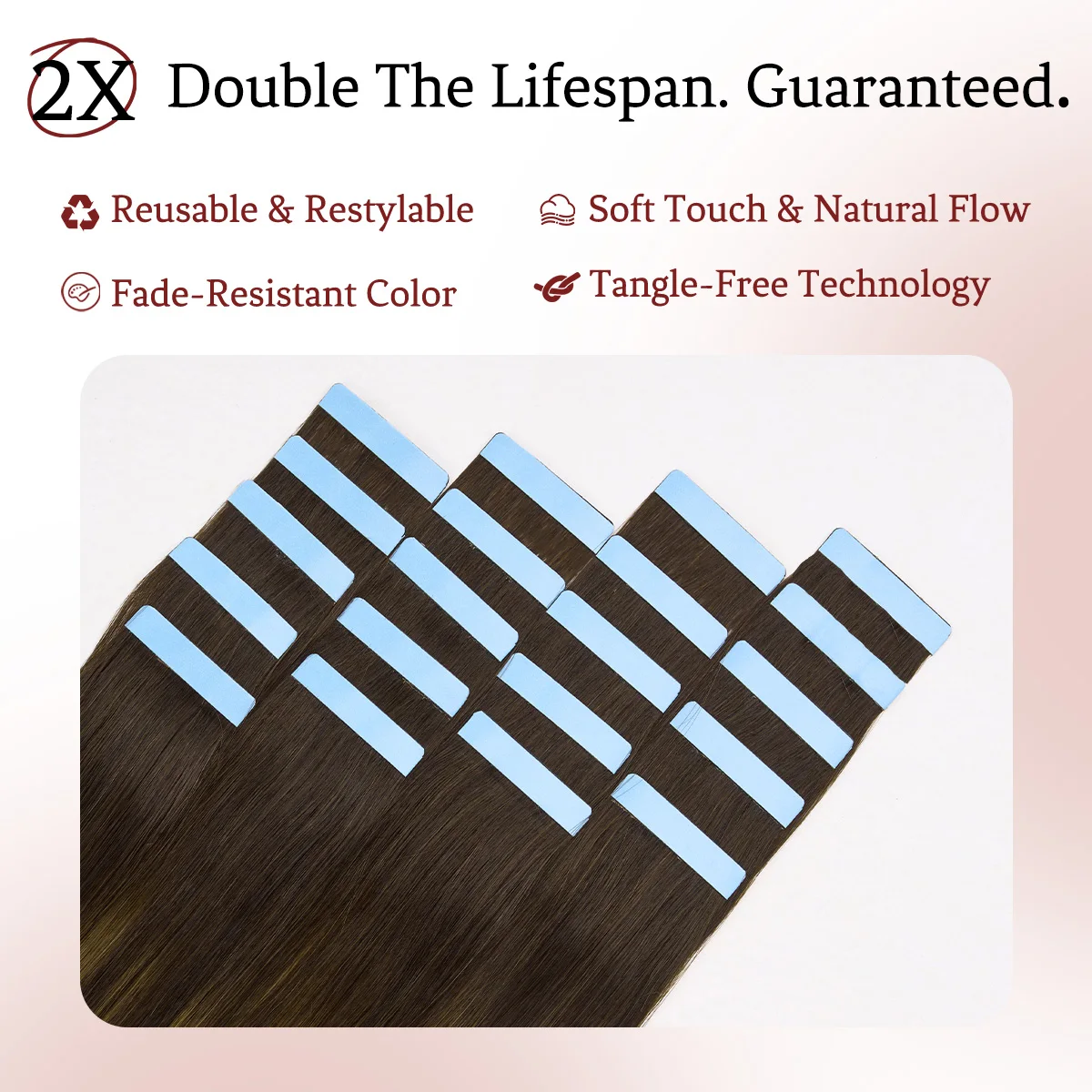 LOVELINE 100% شريط شعر بشري ملحقات 20 قطعة مستقيم ريمي Balayage 14–22 بوصة غير مرئي لحمة PU بدون خياطة لحمة مضافة