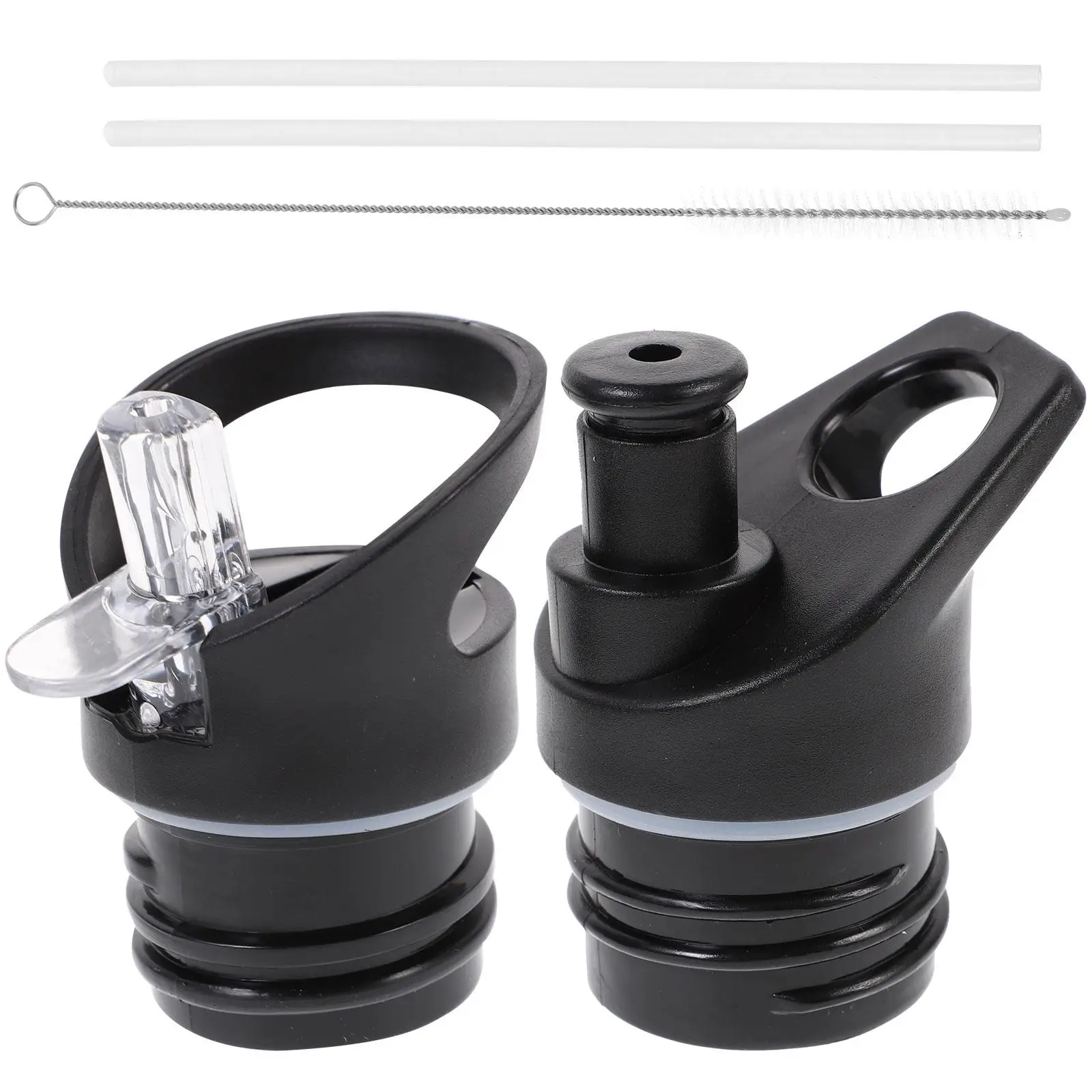 

2 Pcs Straw Lid Bottle Cover Durable Portable Vacuum Nozzle Suction Daily Use Sport Water Cap Outdoor Camping Hiking Travel Gift