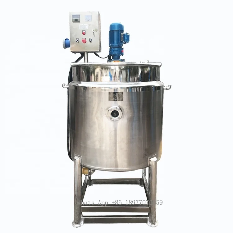 200L Electric Heating Double-layer Mixing Tank Liquid Mixing Tank With Agitator Mixing Equipment