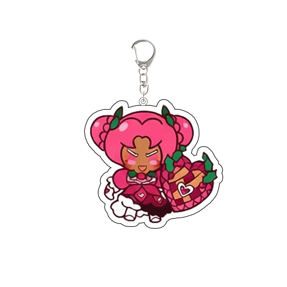 Game Cookie Run Eternal Sugar Hollyberry Shadow Milk White Lily Silent Salt Acrylic Keychain Cute Pendant Valentine's Day Gift view 6