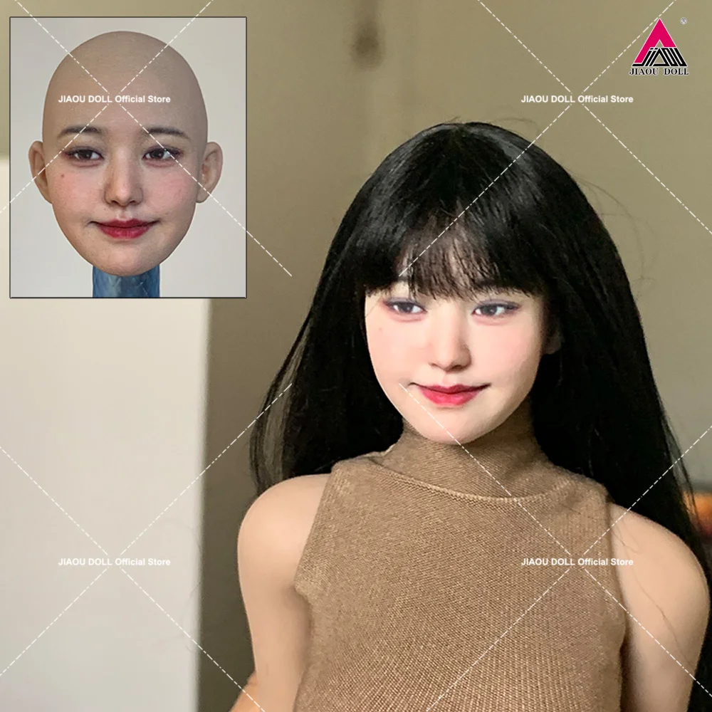 

Painted 1/6 1/12 Beauty Asia Girl Star Head Sculpture Resin Carving Model For 12'' 6'' Female Soldier Action Figure Body Doll