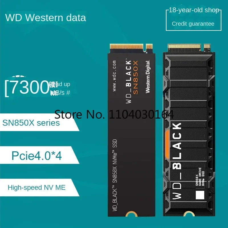 SN850X RGB SSD solid state hard disk 1T 2T 4T high-speed nvme protocol pcie4.0