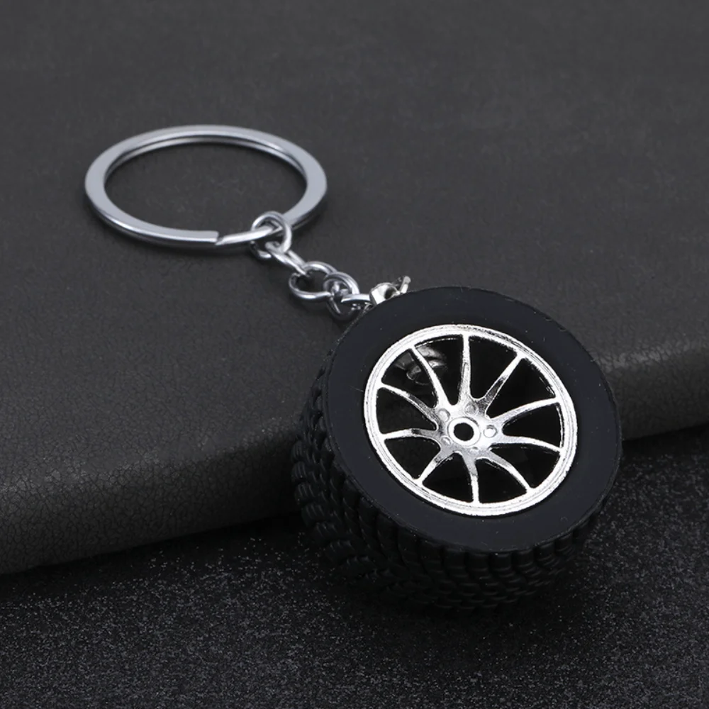 Kreative Auto-Zubehörteile: Mini-Felgen-Schlüsselanhänger, Turbo-Radnaben-Modell, Persönlicher Schlüsselring für Männer und Frauen, Anhänger-Accessoire, Geschenk – Detail 5