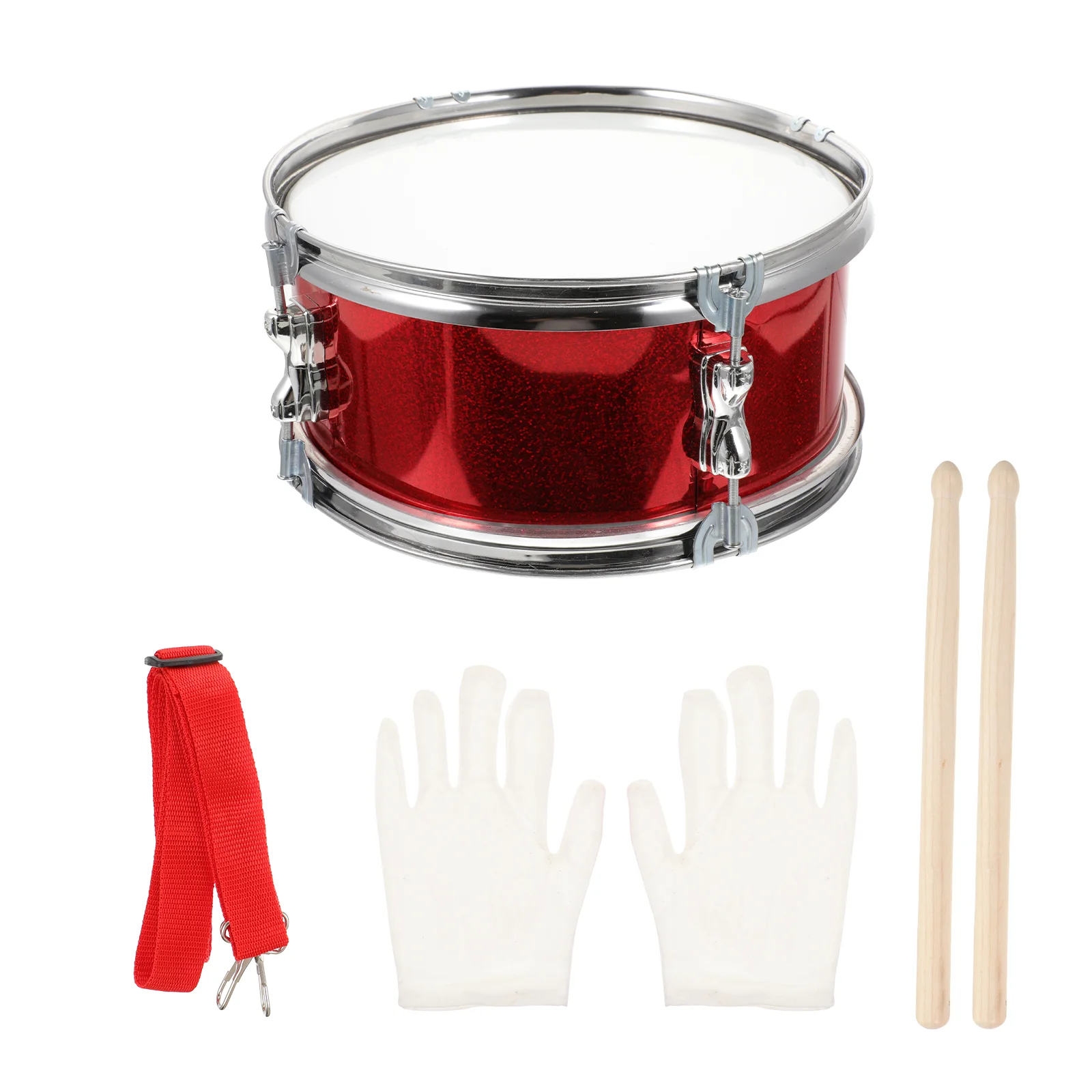 11 Inch Kids Drum Set Metal Toy Instrument for Toddlers Musical Toys Bright Color CartoonBaby Musical Interest Hand Eye