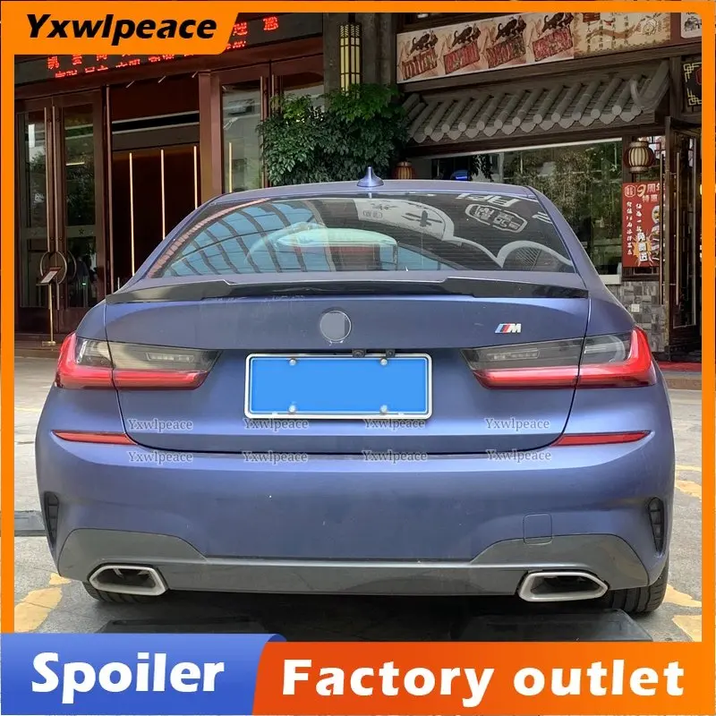 For BMW NEW 3 Series G20 G28 Rear Spoiler 2020 2021 2022 320i 325li  ABS Plastic M4 Style Rear Trunk Lip Spoiler Accessories