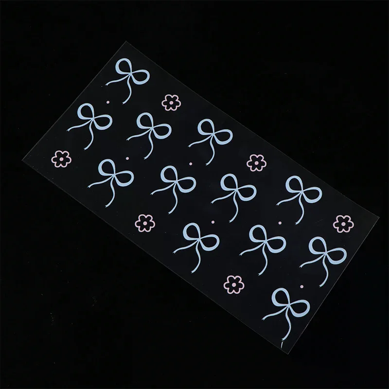 ثلاثية الأبعاد الأشعة فوق البنفسجية نقل ملصقات 16 أوقية كأس يلتف الكرتون Bowknot المطبوعة ملصقات كريستال DIY بها بنفسك الزجاج السيراميك معدن الجلود الخ. D16552