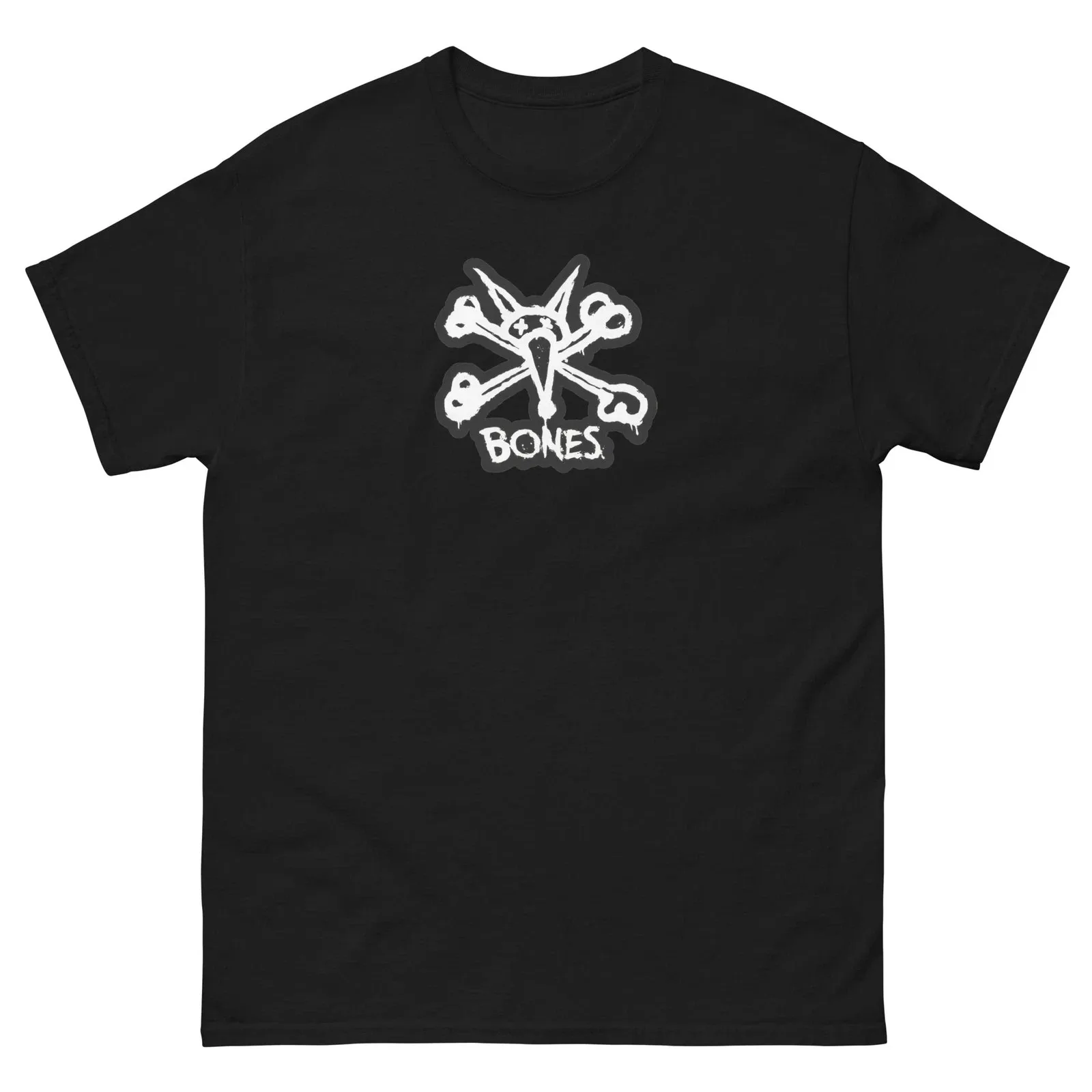 Skull Figurine Skateboards Logo T-Shirt High-end Luxury Unisex Style Both of Men and Women