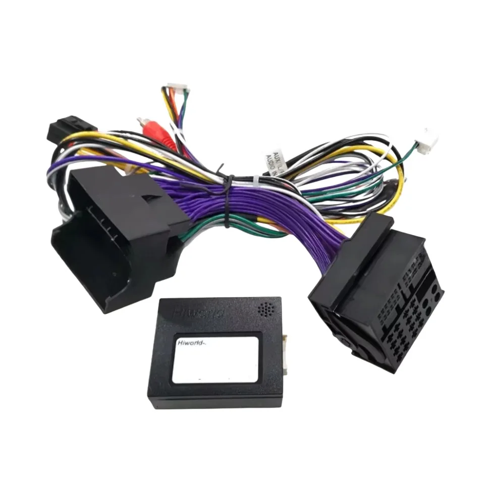 Power Wiring Harness With CANBUS Decoder For Peugeot 407 2004-2009 | Android Car Radio Adapter Cable Save CD & Radio Functions