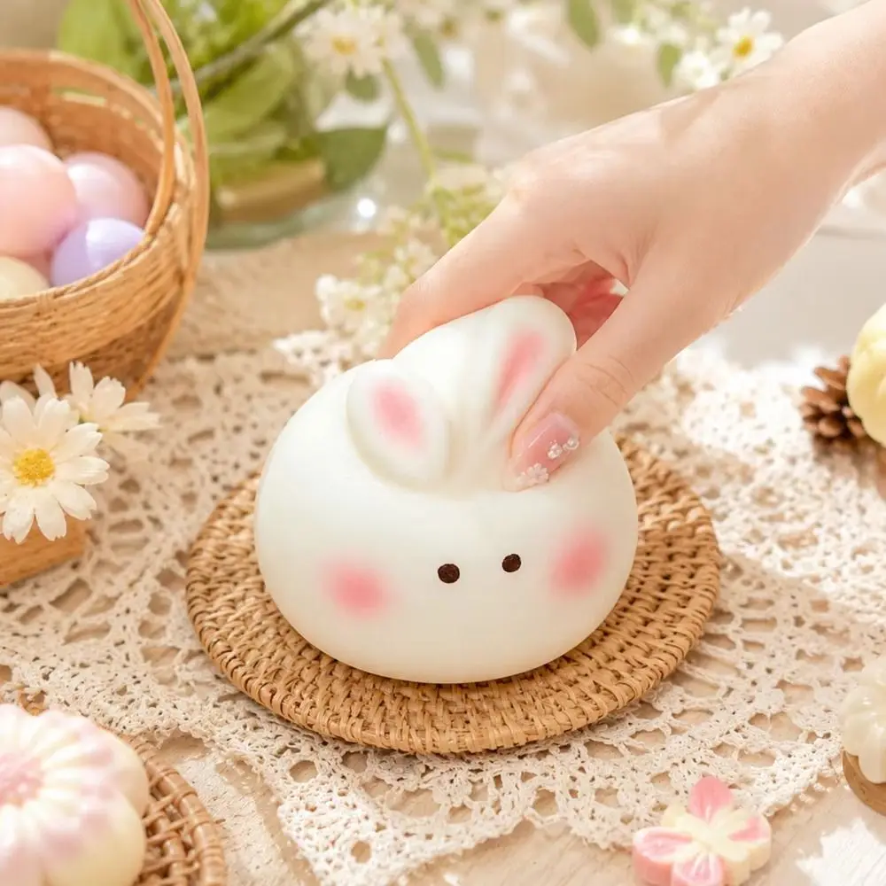 Moist Thick Round Bunny Bun Squeeze Slow Rising Finger Suction Bear Toast Squishy Foam Pinch Chocolate Sensory Fidget Sensory