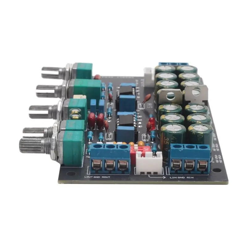 A01K-Multifunctional Pre-Amplifier Pre-Amplifier Tone Board Preamp Volume Tone Control DIY Speaker Amplifiers Sound Audio Amp