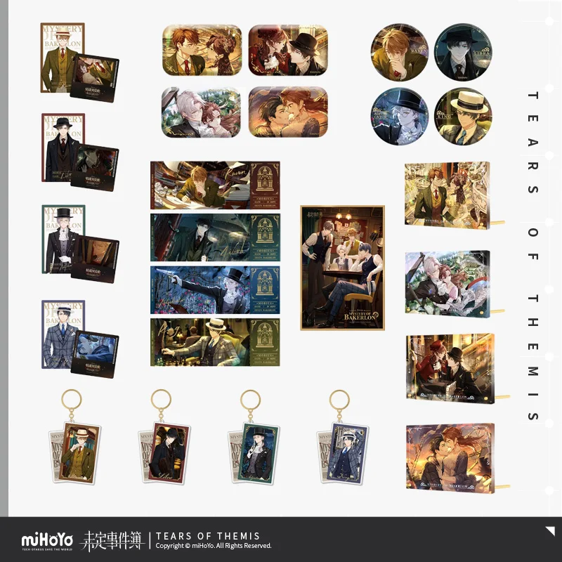 สินค้าลิขสิทธิ์แท้จาก miHoYo ของ Sunsyea Tears of Themis ของสะสมอะคริลิคตั้งโต๊ะ รูปตัวละคร Raven Libra Adjudicator King