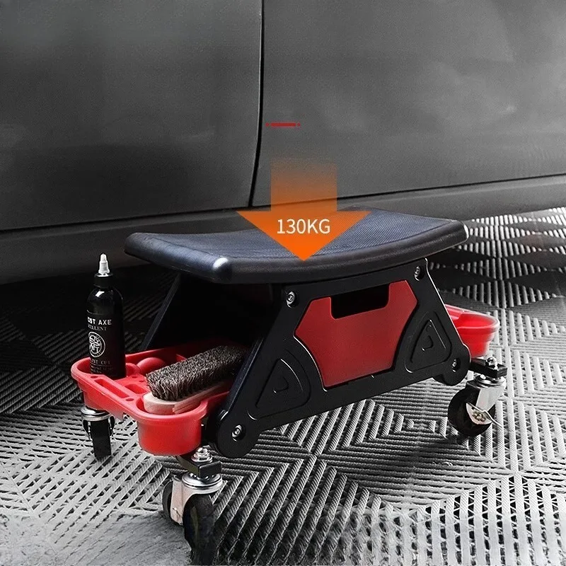 Workshop Seats, Four-wheel Maintenance Workbench Storage Chairs, Garage Maintenance Tables, Multifunctional Tool Chairs