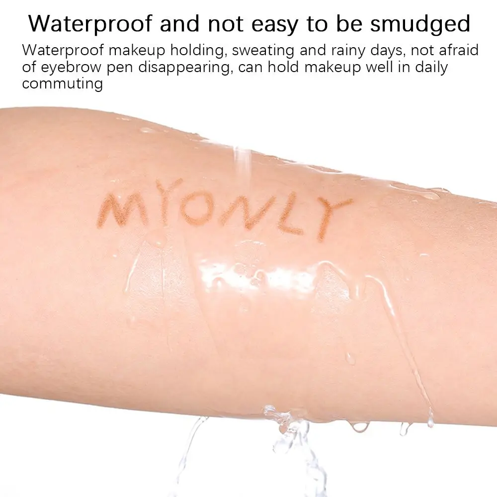 Fashion Beginners Waterproof Triangular Eyebrow Pen Eyebrow Brush Double Head Eyebrow Pencil Three-Dimensional