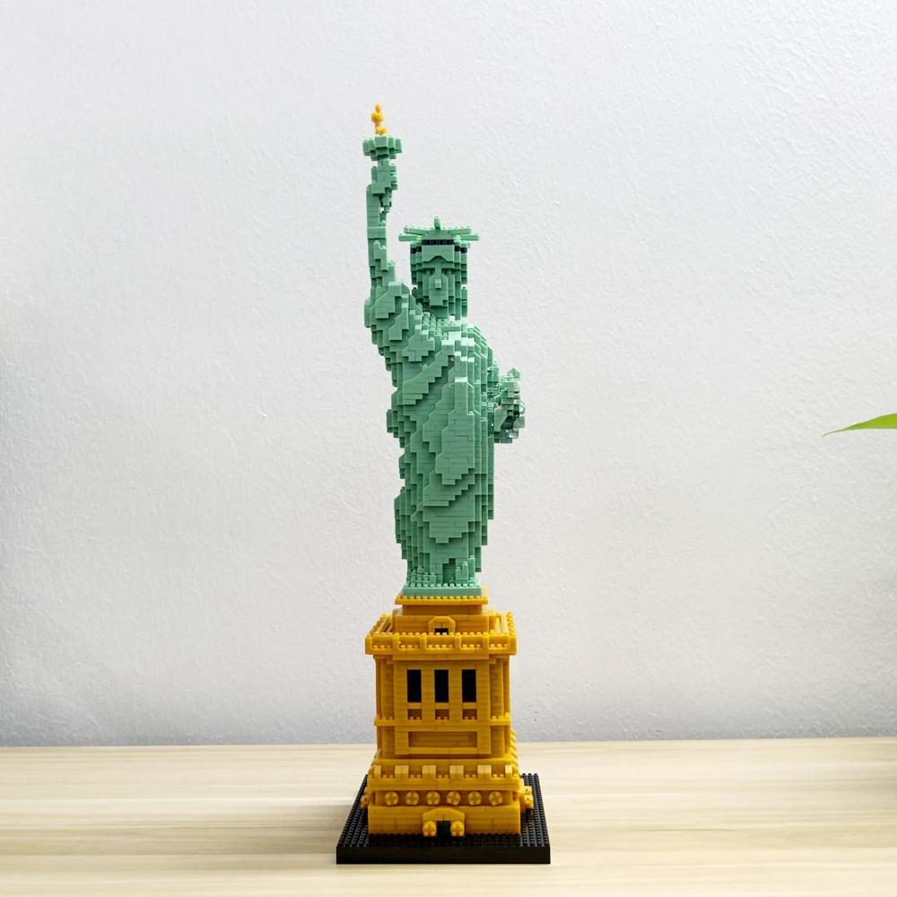 Statue of Liberty Architecture Model Building Blocks Toys: Creative and Educational Set- Perfect Choice for Architecture Fans