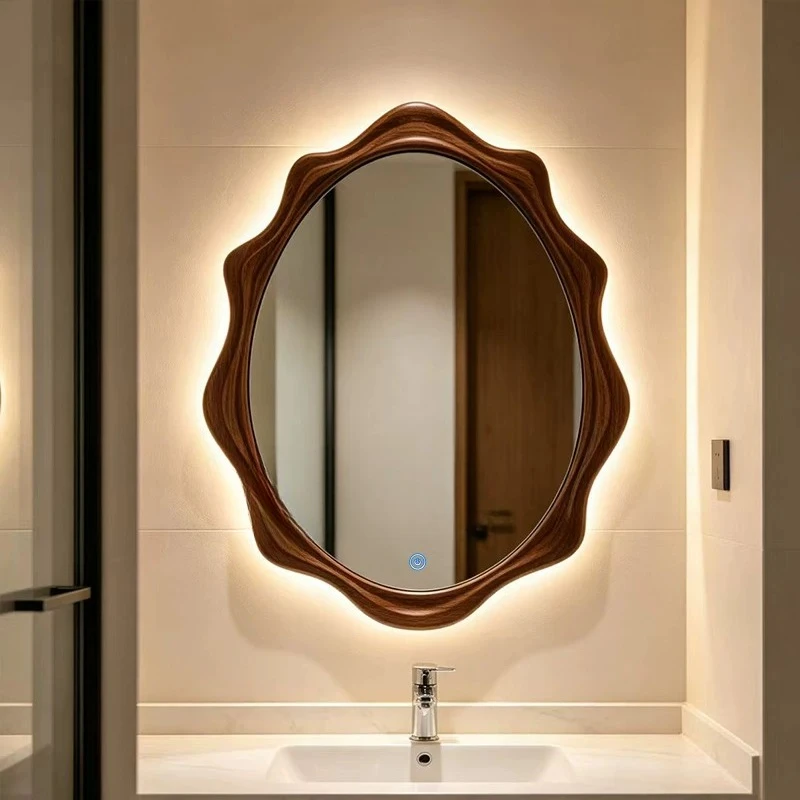 Dressing Table Luxury Mirror Modern Living Room Korean Style Aesthetic Mirror Nordic Makeup Spiegel Wand Living Room Decorations