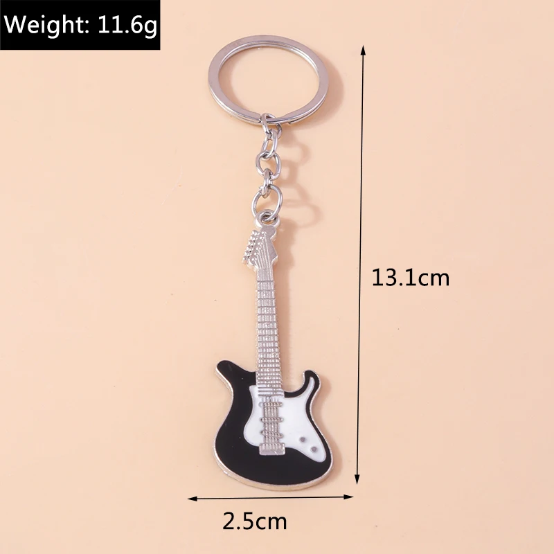 Cute Enamel Mini Piano Keychain Simulation Musical Instruments Key Ring Pendants Women Girls Handbag Decor DIY Jewelry Gift – Detail 12