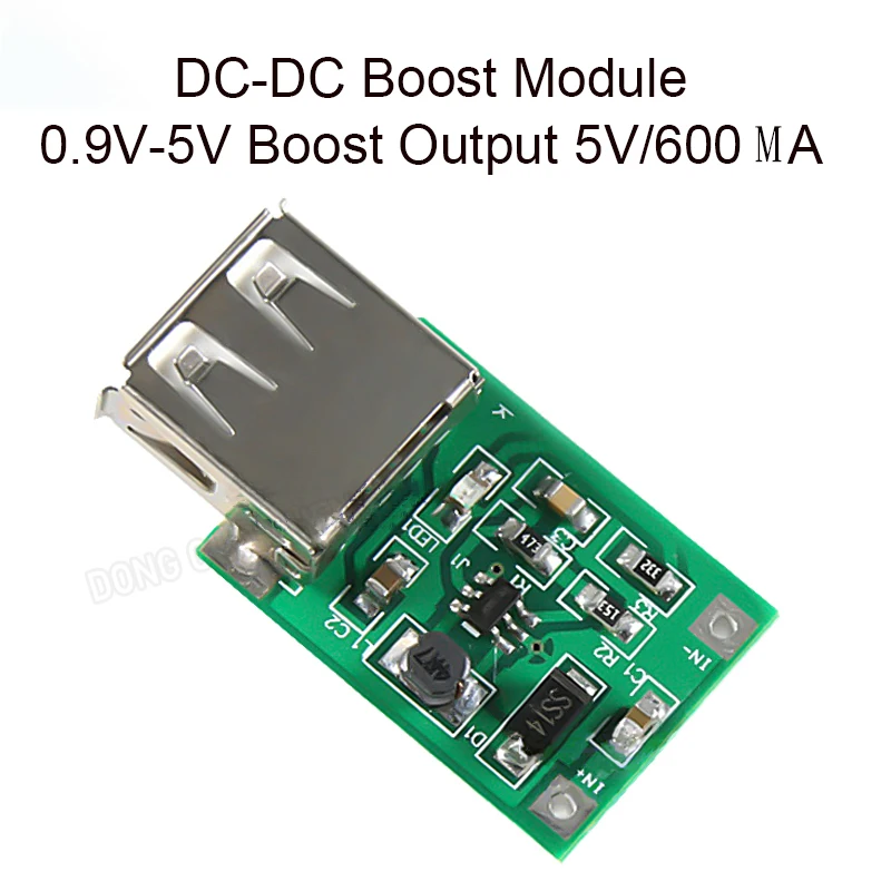 1 PCS DC-DC Boost Modul (0,9 V ~ 5V) boost 5V 600MA USB Boost Circuit Board Power Bank Boost Modul