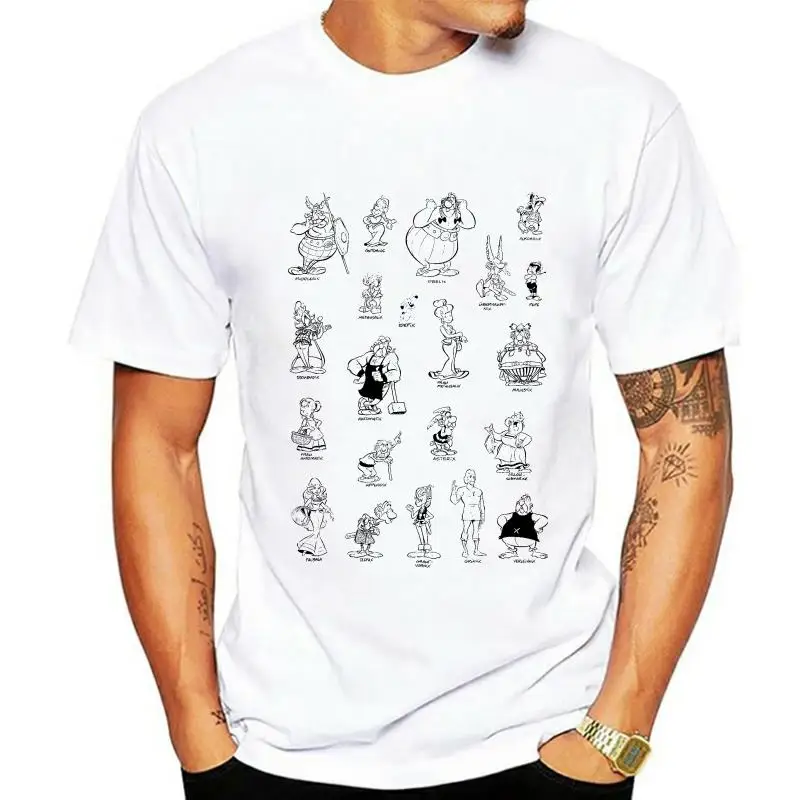 New Asterix And Obelix Tshirt Classic Round Neck T-shirt  Print t shirt