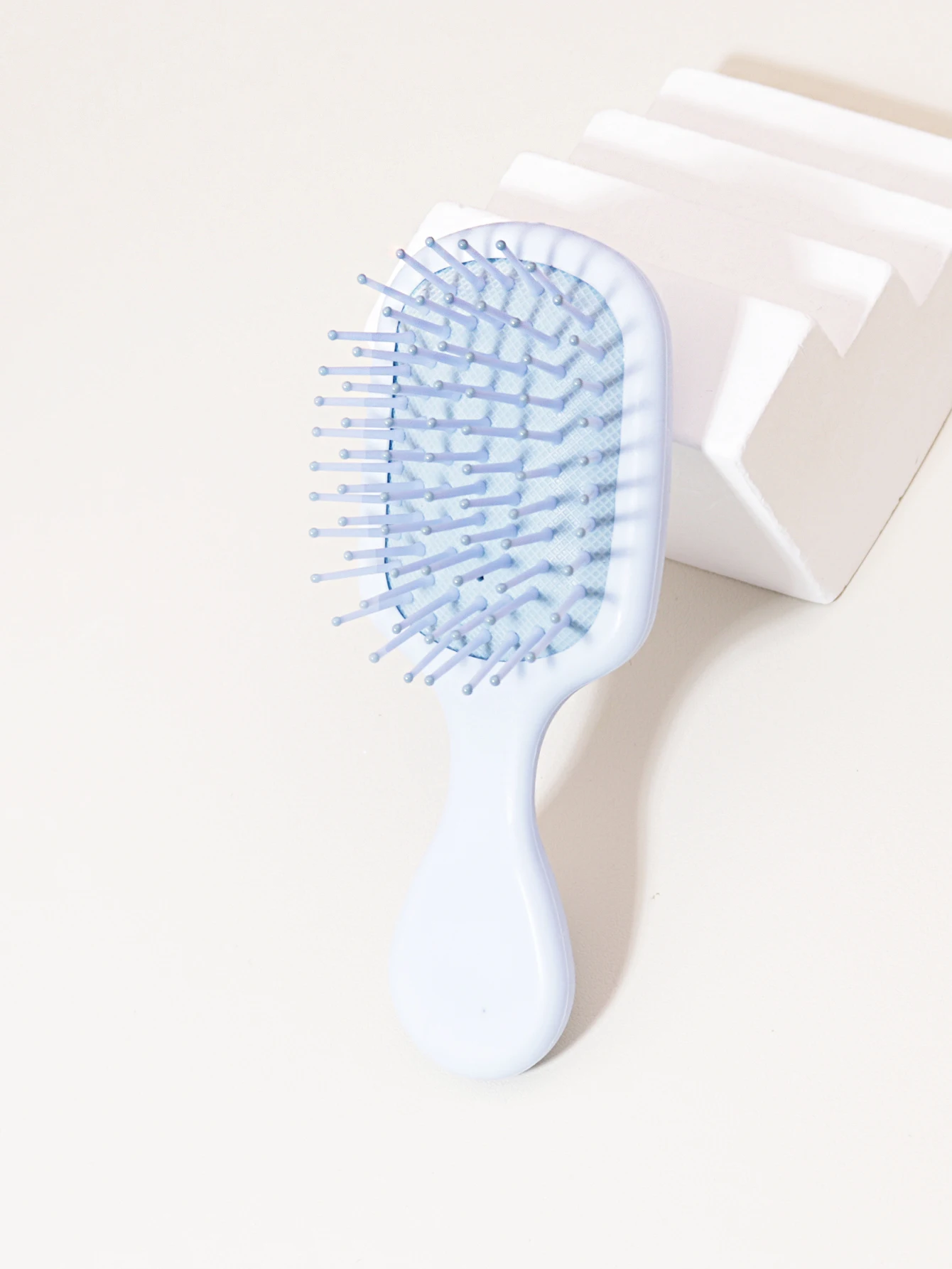 Mini Massage Hair Brush, Travel Paddle Brush for Real Hair Wigs